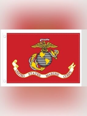 USMC 3x5 double sided flag. New!